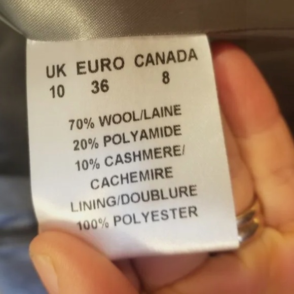 WINDSMOOR UK Wool Cashmere Toggle Coat - Picture 3 of 7